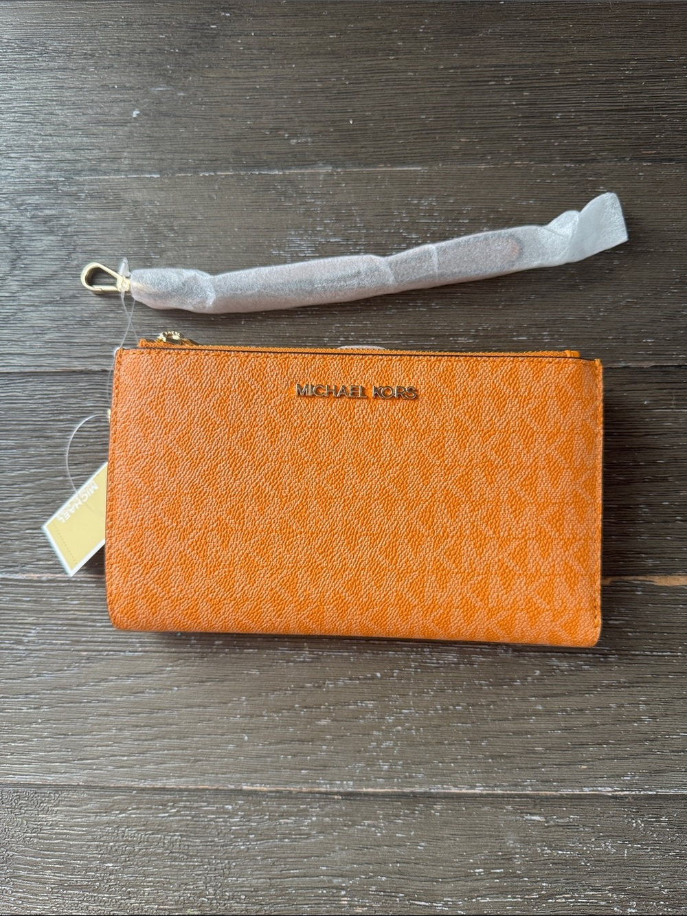 Michael Kors Jet Set Large Signature Logo Wristlet